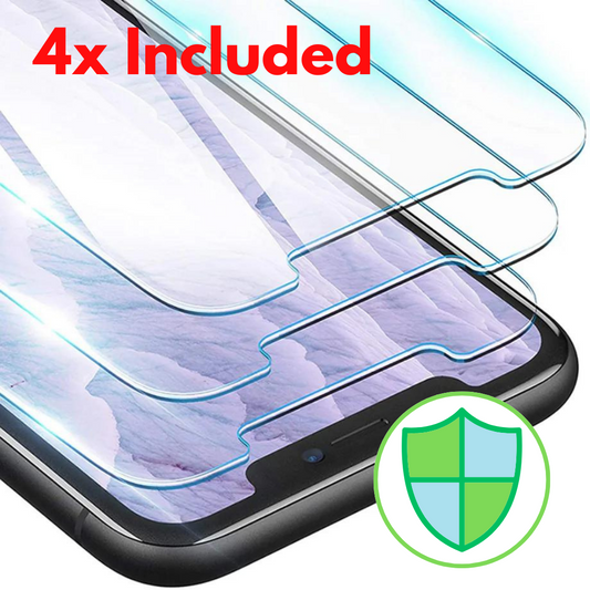 4 Tempered Glass Screen Protectors (4 Pack)