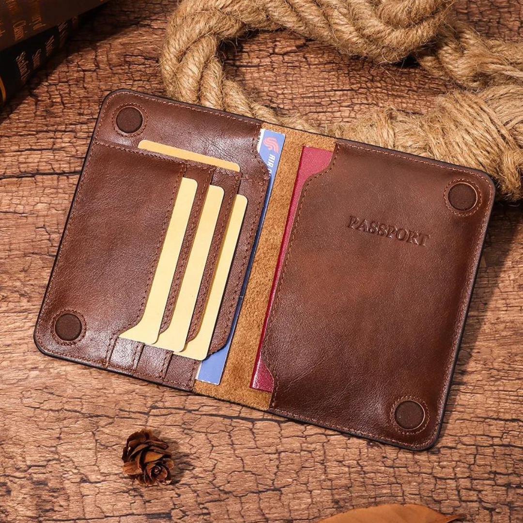 The JetSetter Leather Passport Cover